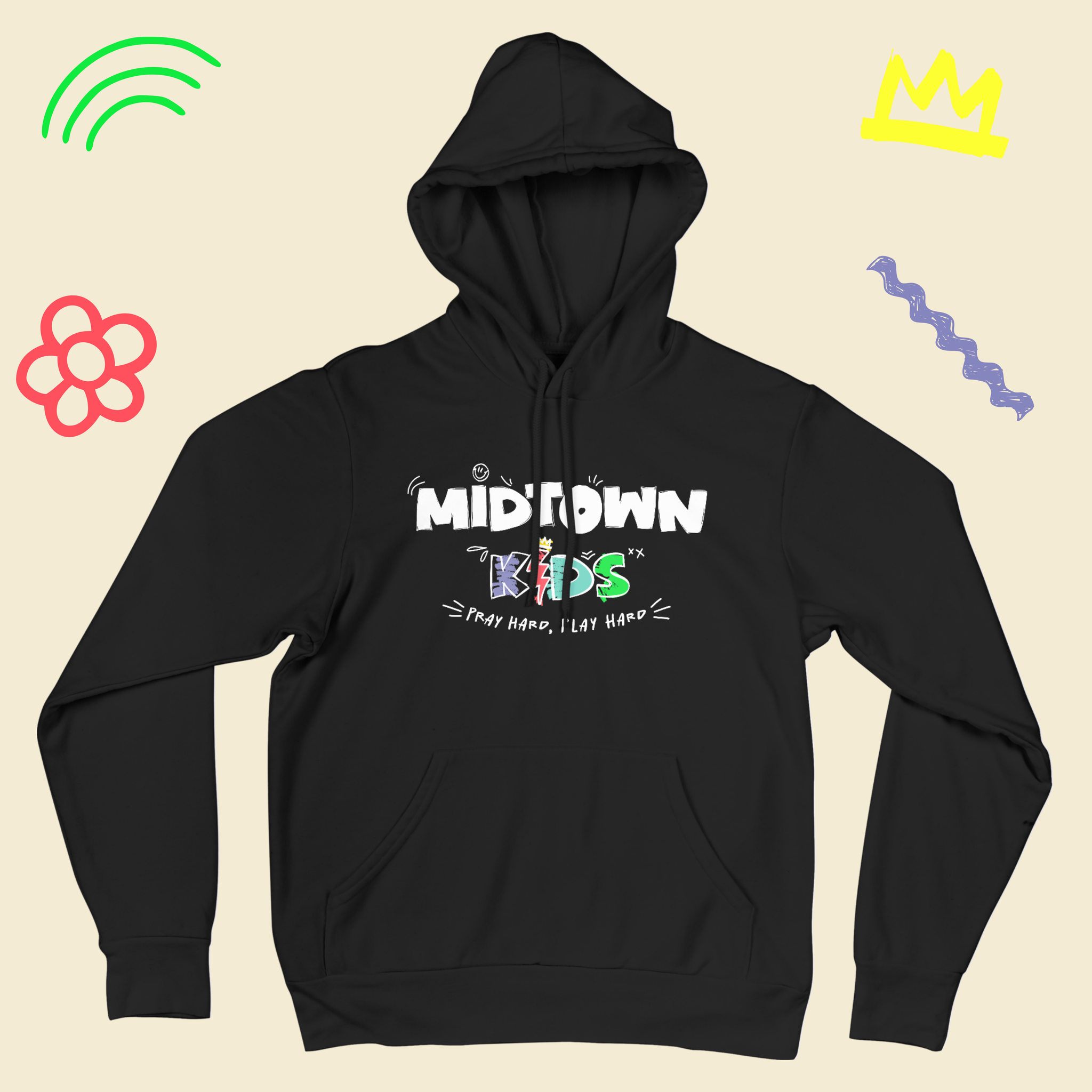 Midtown Kids | Adult Black Hoodie