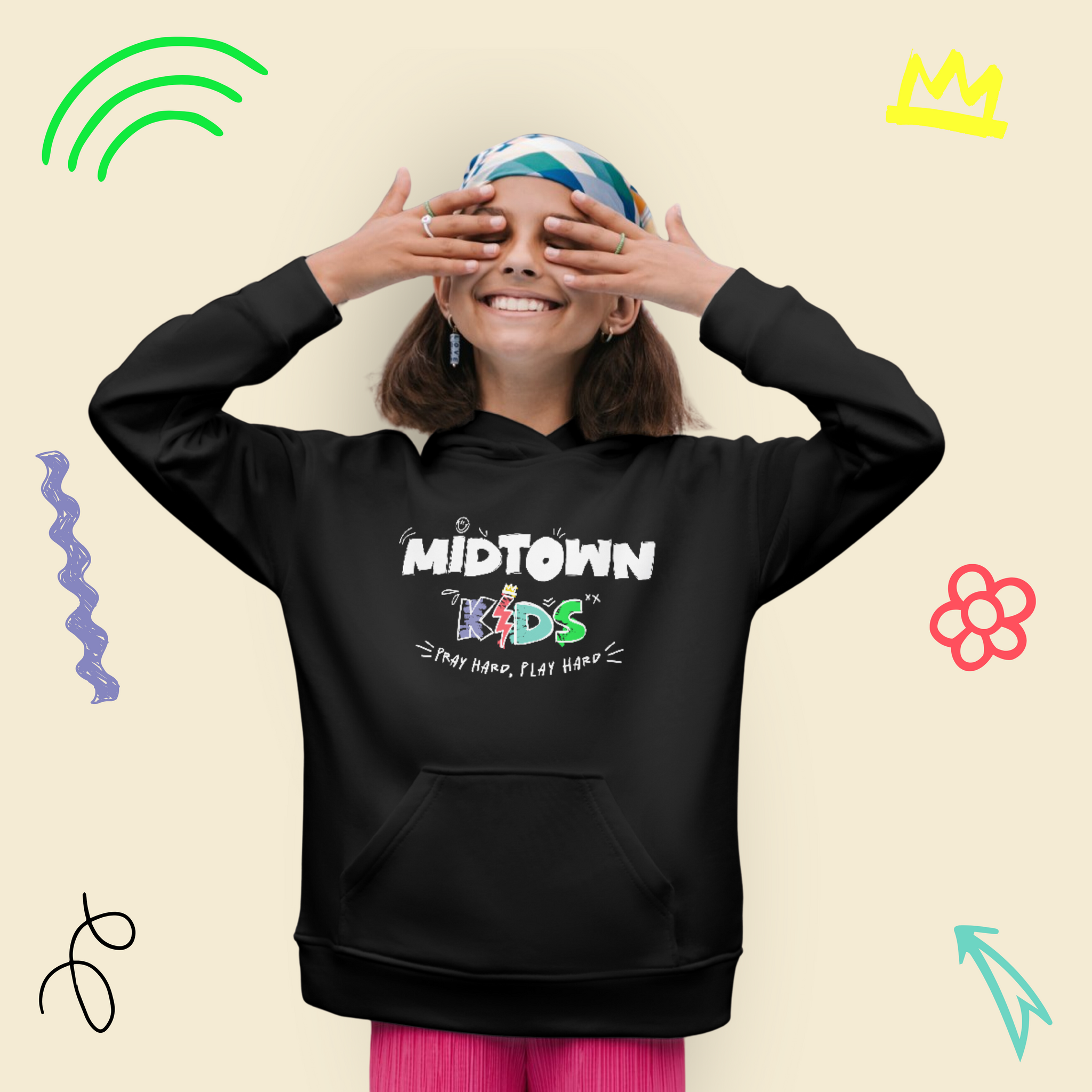 Midtown Kids | Youth Black Hoodie